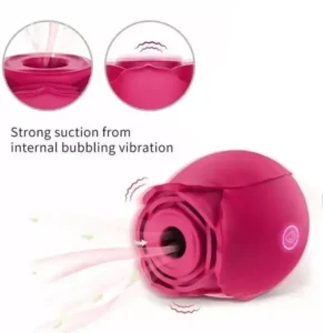 red rose toy with suction modes